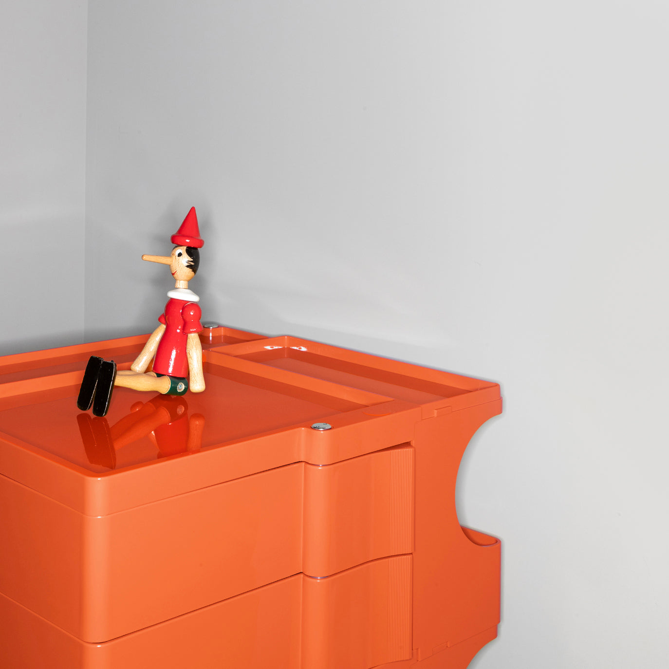 オフィス家具 B-LINE Joe Colombo BOBY Wagon Orange B—Line Italian Design Icons | Hide & Giggle