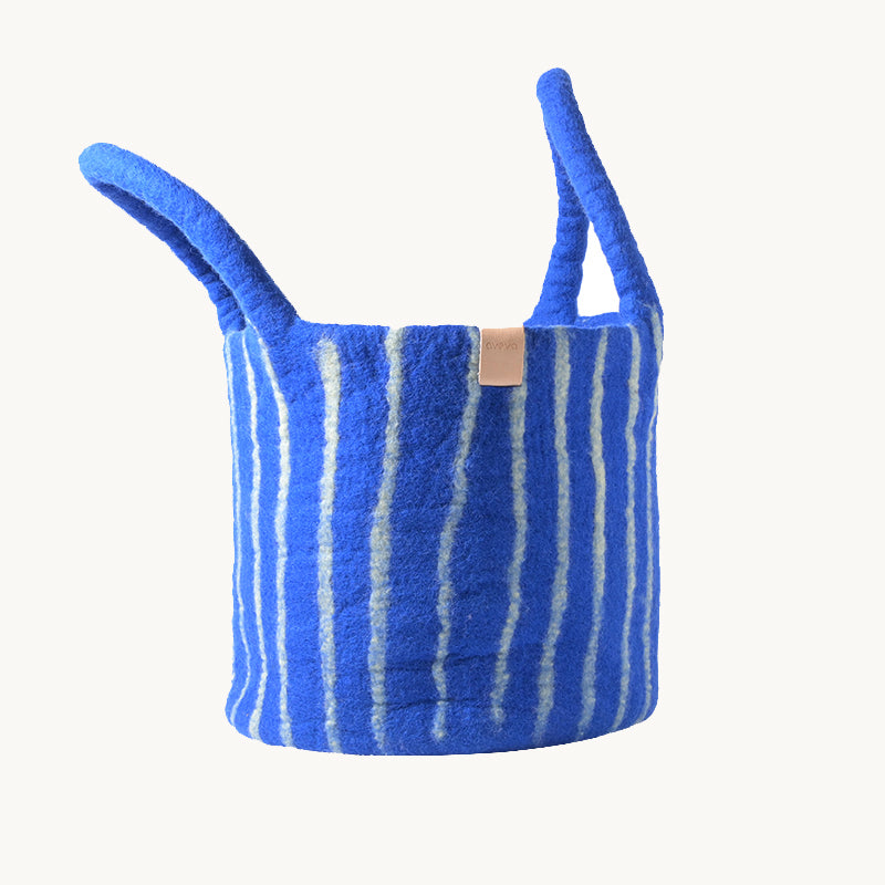BASKET - Blue stripes
