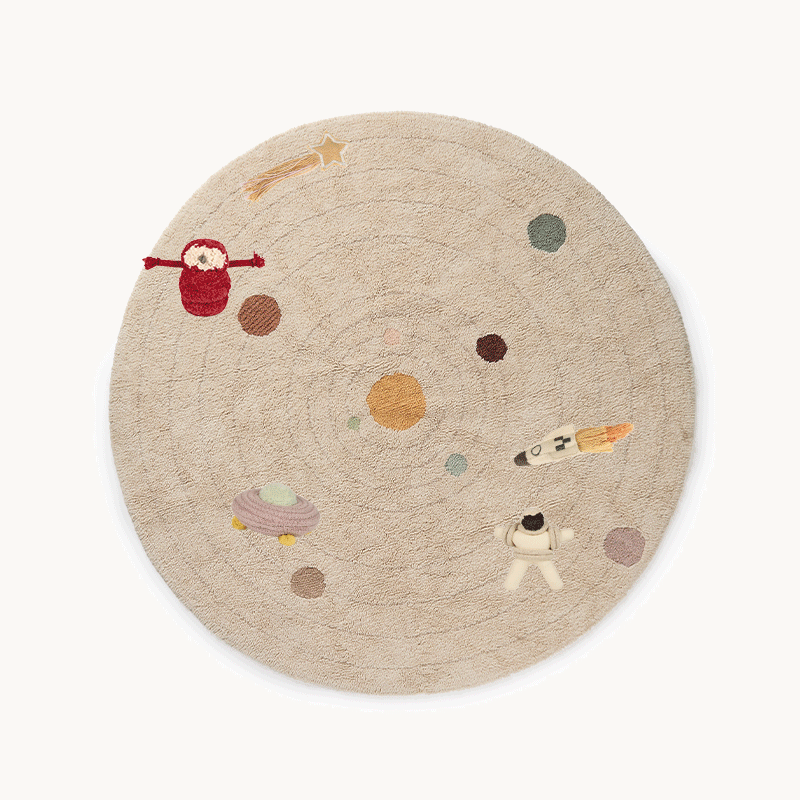 WASHABLE PLAY RUG - SOLAR SYSTEM