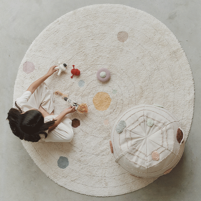WASHABLE PLAY RUG - SOLAR SYSTEM