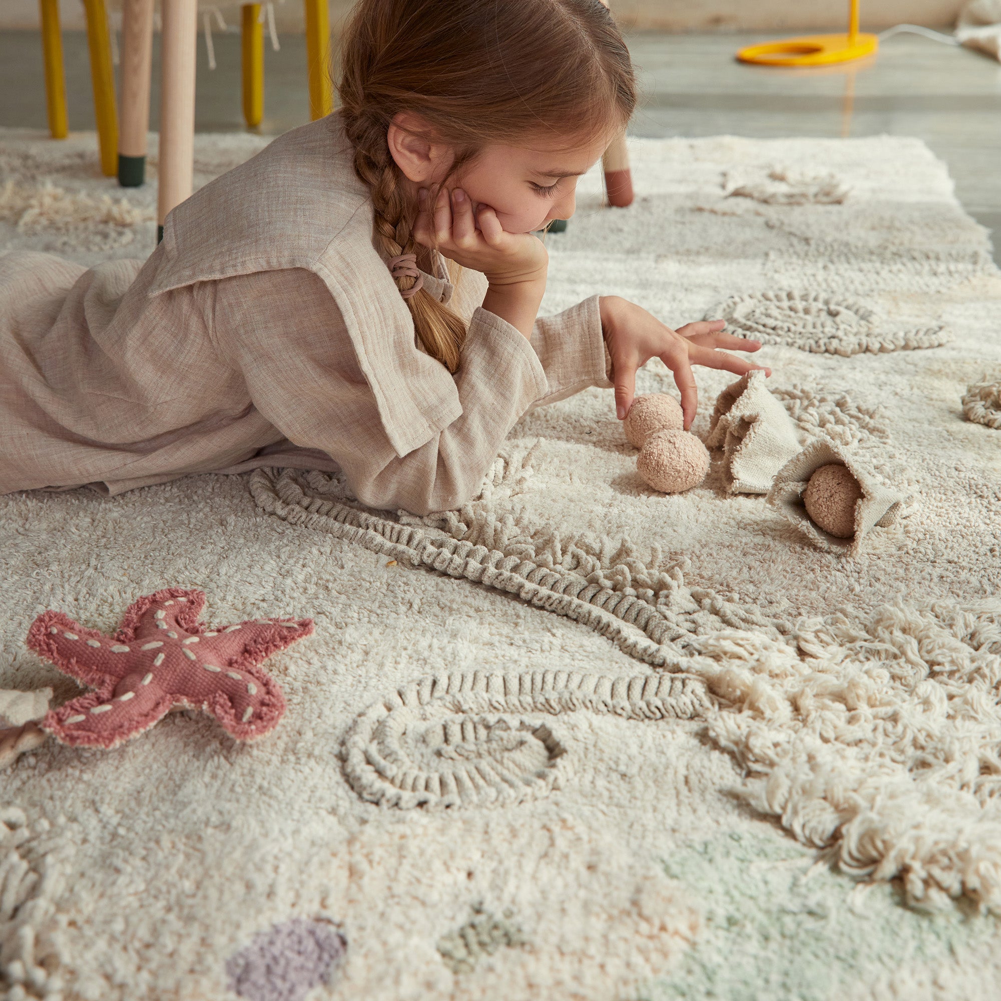 WASHABLE PLAY RUG - SEABED