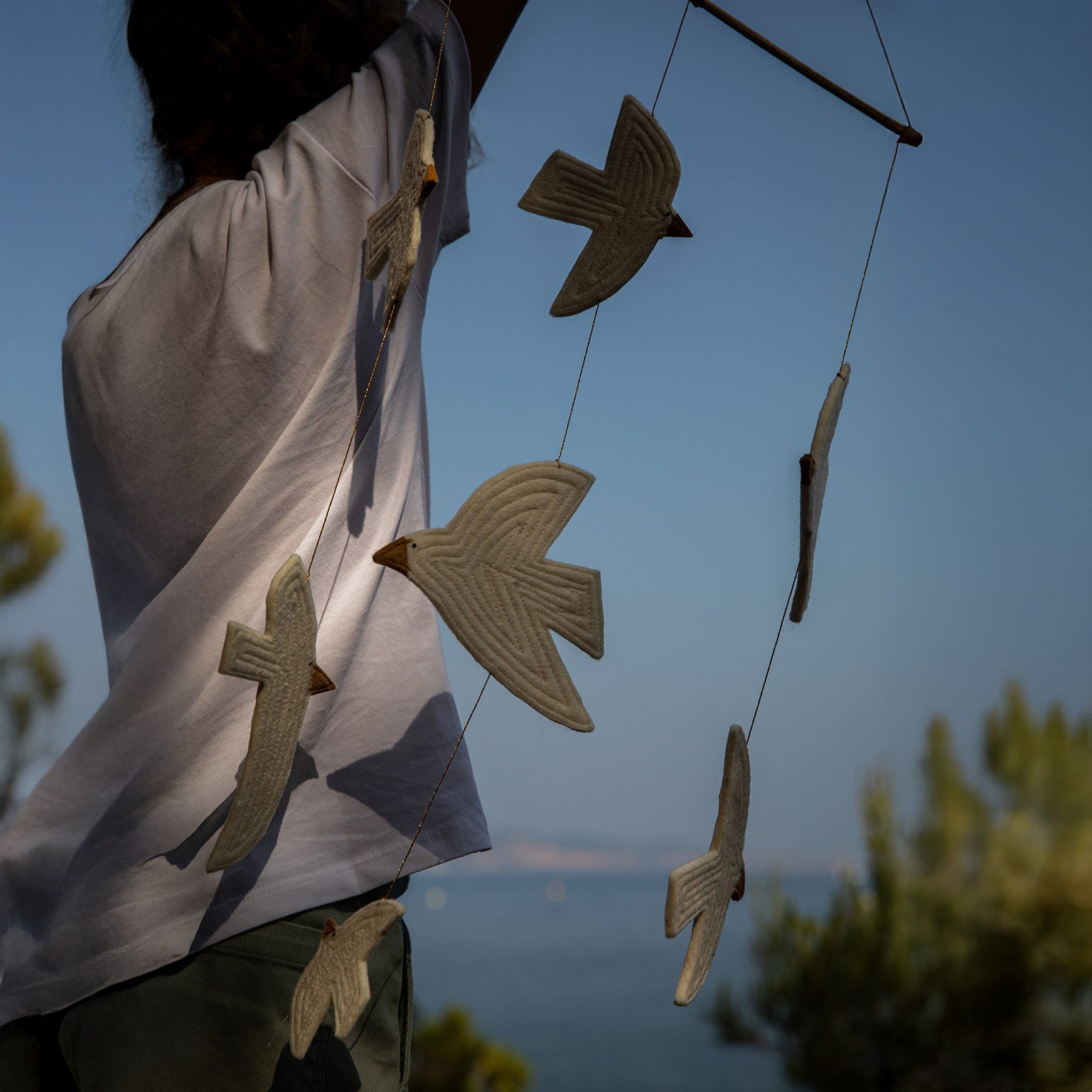 WALL HANGING - LITTLE BIRDY Natural