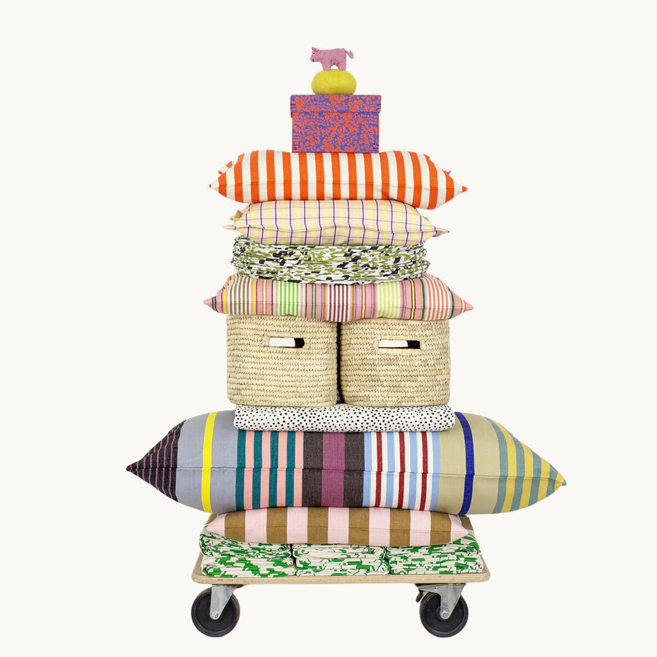 Emanuela / Pink - Cushion cover