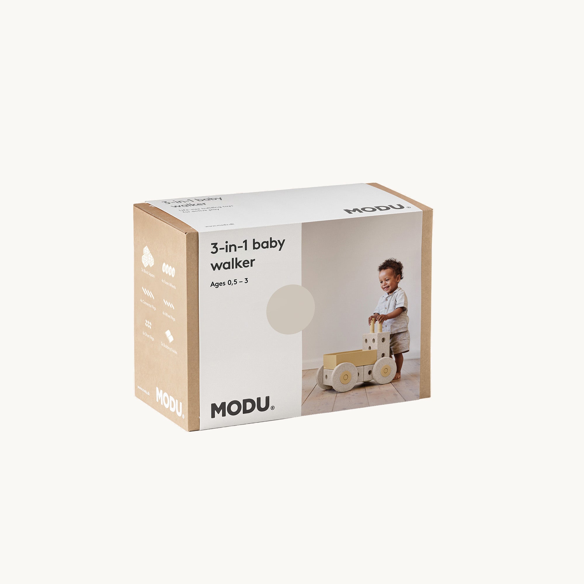 3 in 1 Baby Walker -  Sand Grey