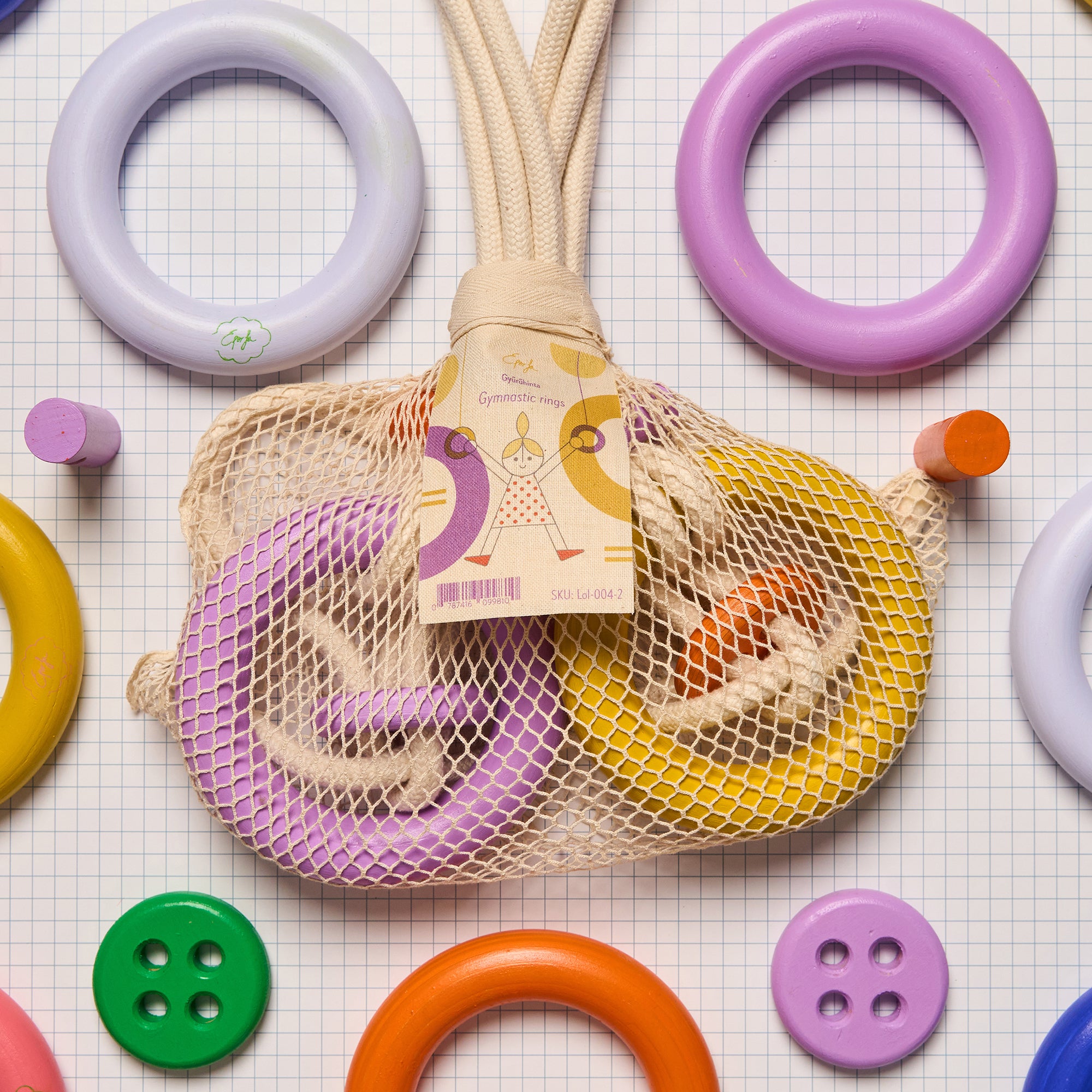 Gymnastic rings - Yellow