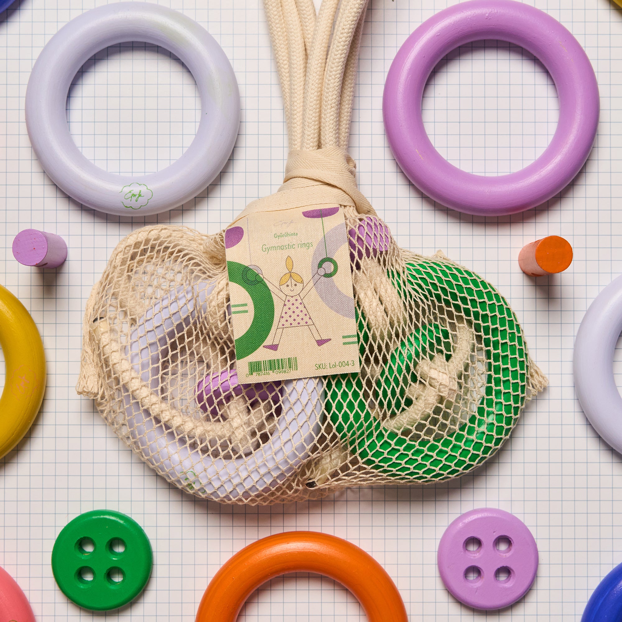 Gymnastic rings - Green