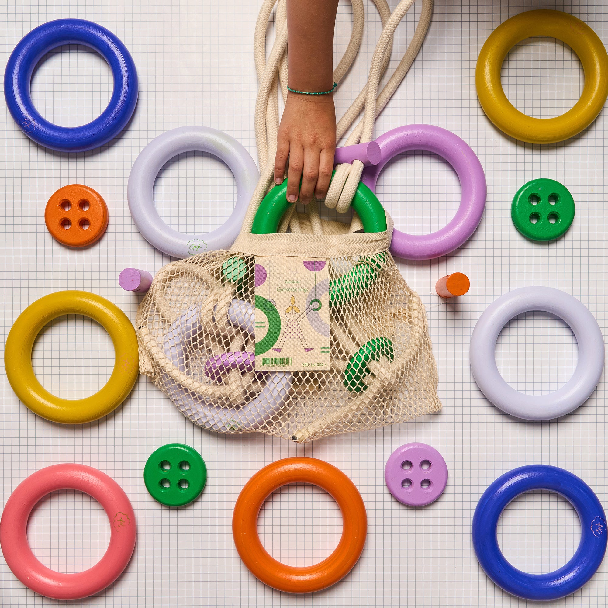 Gymnastic rings - Yellow